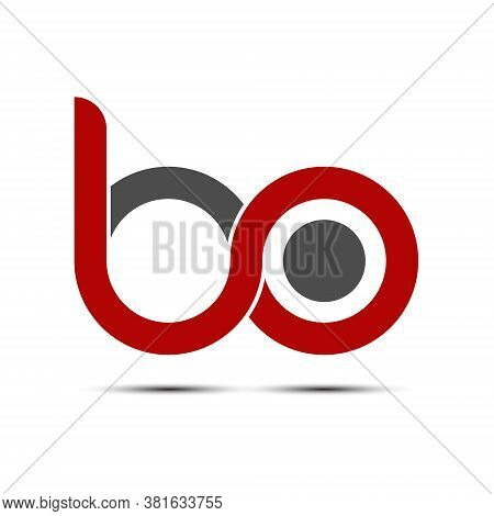 Stylized Lowercase Letters B And O Are Linked By A Single Line For A Logo, Monogram, Or Monogram. Ve