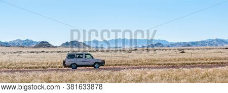 Sesriem, Namibia - June 12, 2011: A Panoramic View Of The Landscape On Road C27 Between Sesriem And 