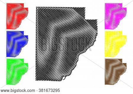 Fulton County, Illinois (u.s. County, United States Of America, Usa, U.s., Us) Map Vector Illustrati