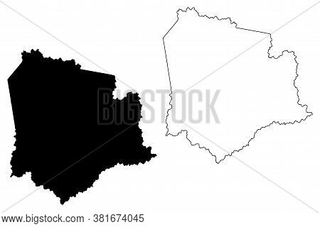 Knott County, Kentucky (u.s. County, United States Of America, Usa, U.s., Us) Map Vector Illustratio