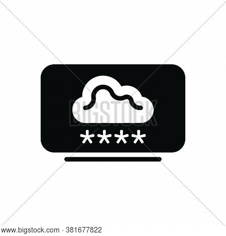 Black Solid Icon For Cloud-computing-login Accessibility Secure Login Server Upload Cloud Computing 