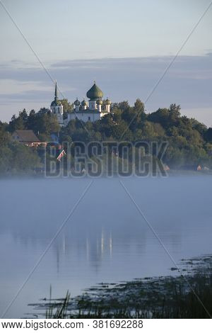 Church Of The Nativity Of John The Baptist On A Hill Above The Volkhov River In The Village Of Stara