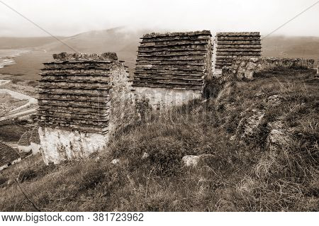 Ancient Alanian Necropolis (city Of Dead)  In Dargavs Village, North Ossetia Alania, Russia