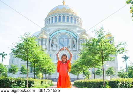Naval Cathedral Of Saint Nicholas In Kronstadt Near Saint-petersburg