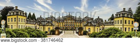 Panorama From Arolsen Residential Palace. Historical Sight In Bad Arolsen, Hesse