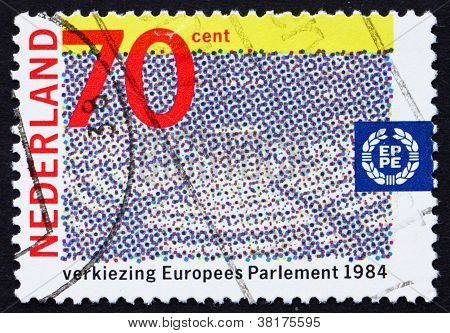 Postage stamp Netherlands 1984 European Parliament