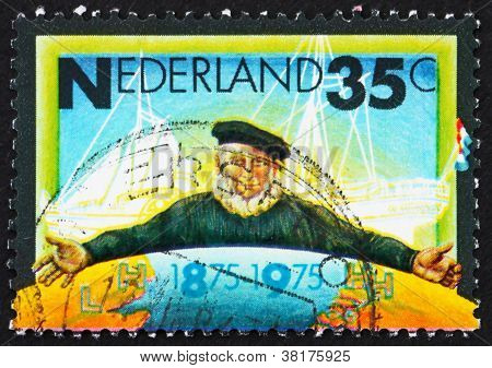 Posta pulu Hollanda 1975 amblemi Zeeland vapur iştigal