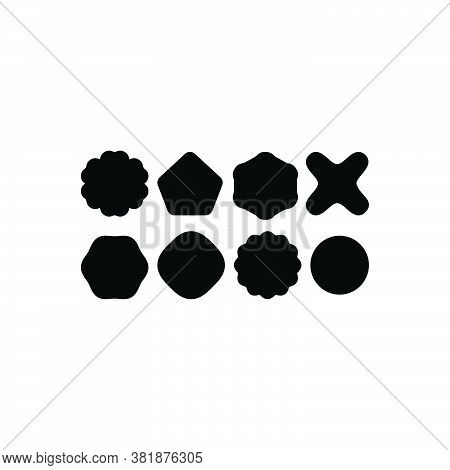 Black Solid Icon For Variety Different Shape Type Structure Math Variation Miscellaneousness