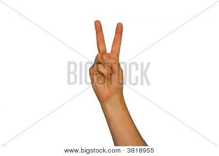 Hand Peace Symbol
