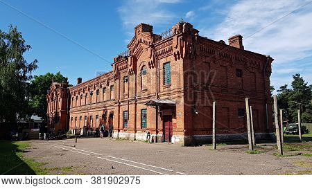 The Old Building Of The Former Prison In The Latvian City Of Liepaja In July 2020