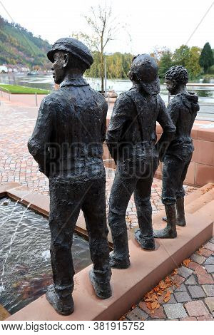 Miltenberg, Bayern / Germany - 13 07 2020: Statue Of The City Of Miltenberg
