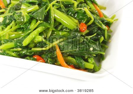 Mescolare le verdure fritte