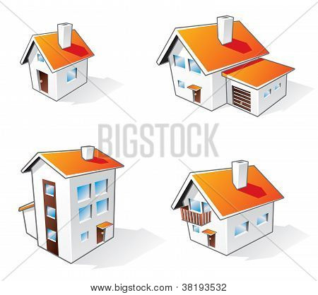 House tegneserie ikoner
