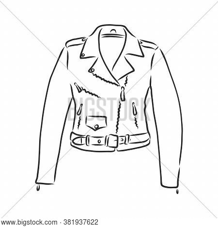 Hand Drawn Vector Illustration. Creative Black Contour Art Work. Ink Fashion Illustration. Vector Il