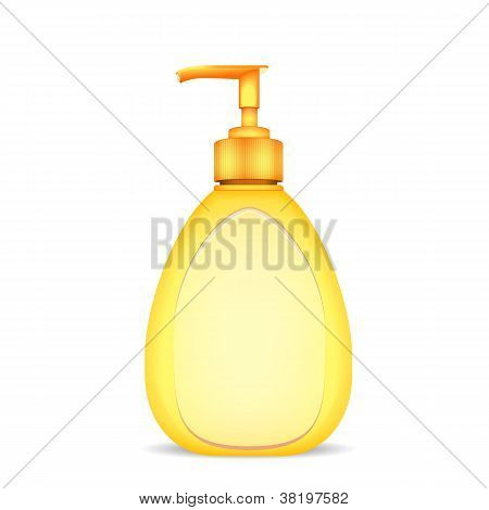 고립 된 액체 비누의 병