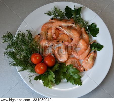 Prawns (latin. Caridea) As Food - Delicacy