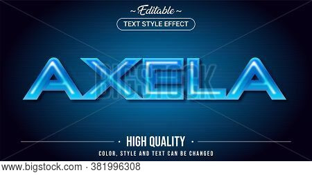 Editable Text Style Effect - Alexa Theme Style. Graphic Design Element.