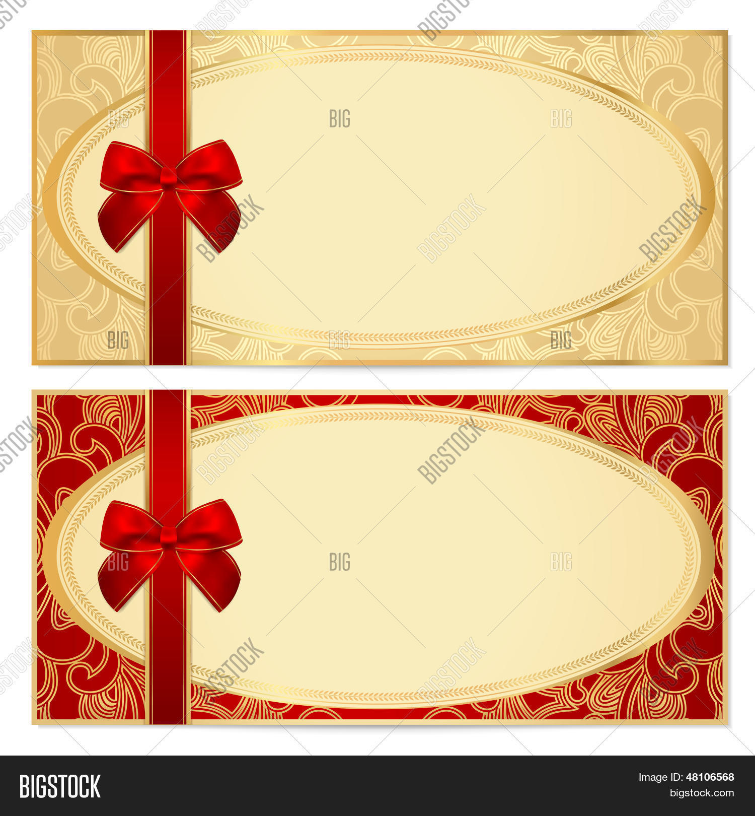 Voucher/ Gift Vector & Photo (Free Trial)  Bigstock With Regard To Scroll Certificate Templates