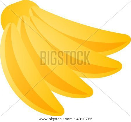 Banan frukt ikonen