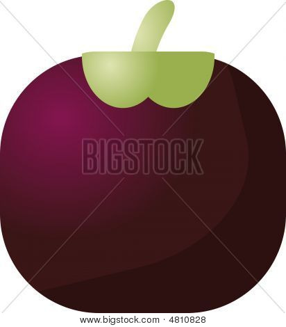 Mangostan frukt ikonen