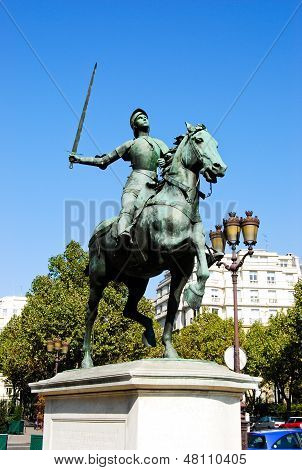Jeanne D'Arc statue