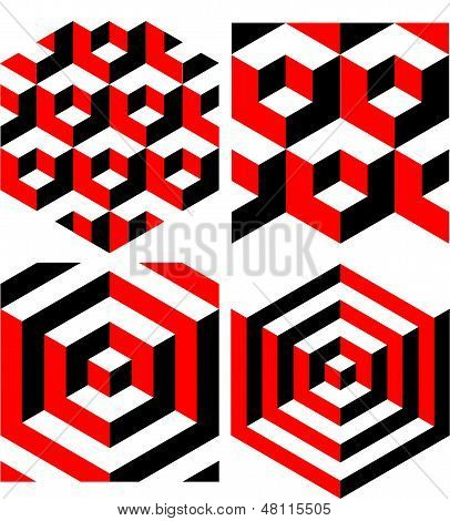 Abstrakt isometrisk geometrisk mønster baggrund
