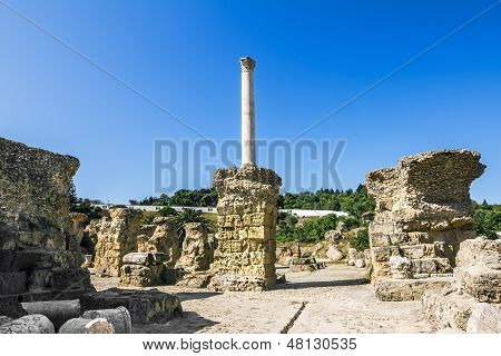 Bad av Antonius i Carthage Tunisien