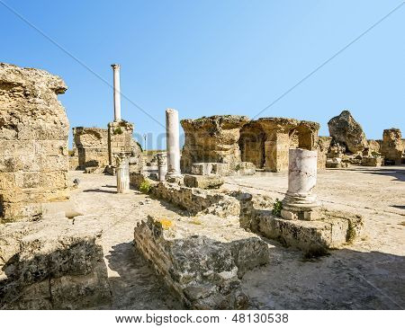 Bad av Antonius i Carthage Tunisien