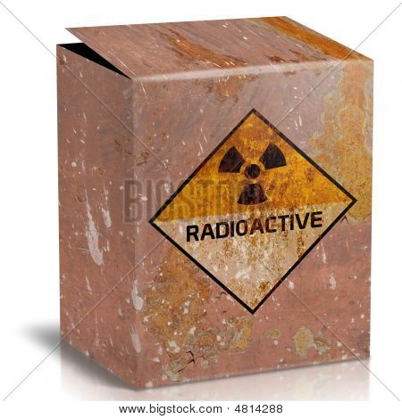 Caja de hierro oxidado para Material radiactivo