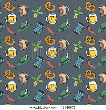 Bunte Oktoberfest nahtlose Hintergrund.