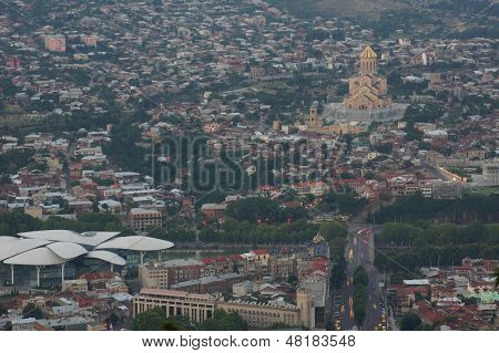 Tbilisi Night Overview