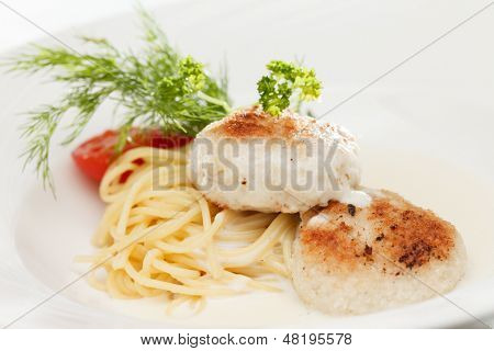 kyckling kotlett med pasta