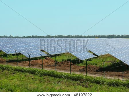 Solcelle paneler udenfor