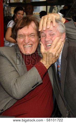Richard Kiel and Tom LaBonge  at the ceremony honoring Roger Moore with the 2,350th Star on the Hollywood Walk of Fame. Hollywood Boulevard, Hollywood, CA. 10-11-07