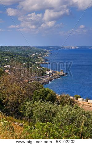 Ciolo bridge. Santa Maria di Leuca. Puglia. Italy.
