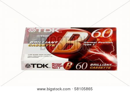 Isolated Vintage Unopened Sixty Minute Cassette Tape