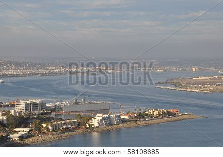View of San Diego Bay from Point Loma