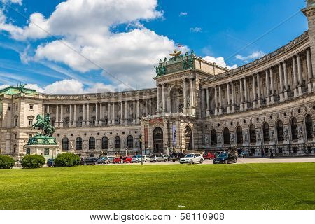 Vienna Hofburg Imperial Palace At Day, - Austria