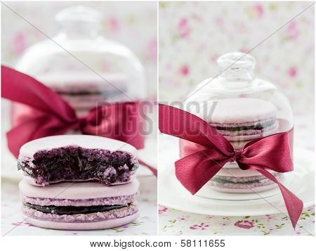 Macarons set.