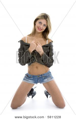 Sexy dívka s větrovky