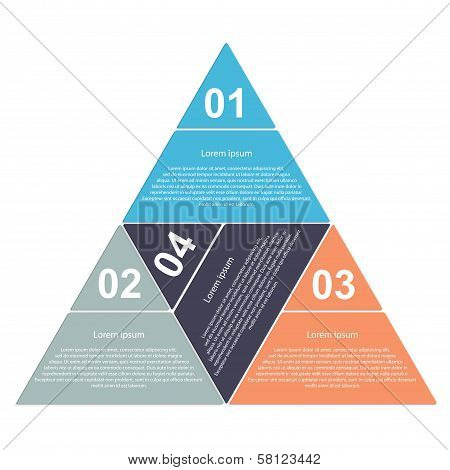 Abstract Paper Infographic . Modern Design Template