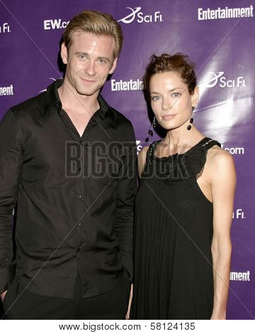 Eric Johnson and Gina Holden at the EW Magazine and Sci-Fi Channel Comic-Con Party. Solamar Hotel, San Diego, CA. 09-28-07