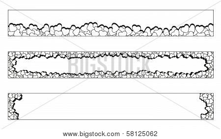 Collection Of Heart Banners