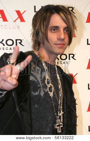 Criss Angel at the pre-VMA party hosted by Christina Aguilera. LAX Night Club, Las Vegas, NV. 09-08-07