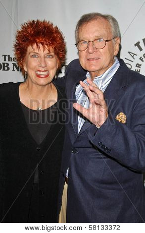 Marcia Wallace and Bill Daily at TV Land's Celebration for the 35th Anniversary of THE BOB NEWHART SHOW. The Paley Center for Media, Beverly Hills, CA. 09-05-07