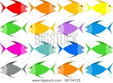 Full Color Fish Vector