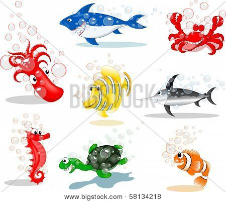 Sea Animals Cartoon
