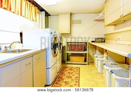 Big Old Style Laundry Room