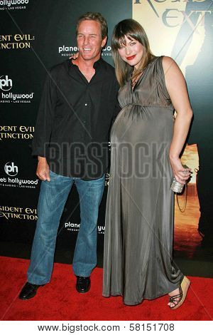 Linden Ashby and Milla Jovovich at the World Premiere 