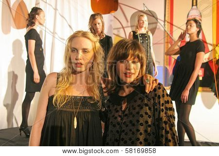 Carmen Hawk and MIlla Jovovich  at the Los Angeles Debt of Jovovich-Hawk. Stoli Hotel, Hollywood, CA. 05-14-07